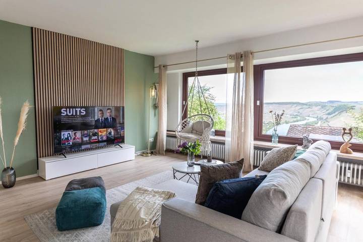 Vakantiewoning voor 6 personen, met uitzicht en tuin in Leiwen