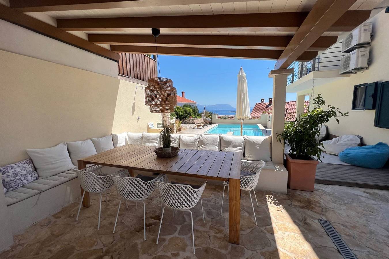 Ganze Wohnung, Öko-Ferienwohnung Sonnenschein - The Sea für 4 in Lumbarda, Korcula