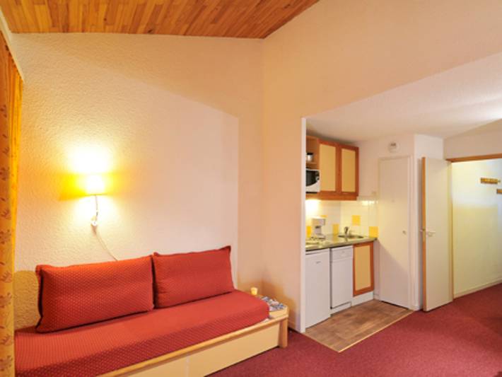 Estudio entero, Estudio acogedor con literas, terraza, se admiten mascotas in Bellentre, La Plagne-Tarentaise