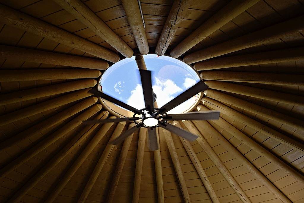 Fanciful mountainside yurt with private bathhouse in Anchorage, Alaska