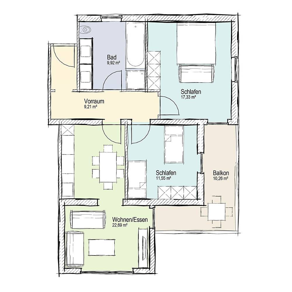Ganze Ferienwohnung, Ferienwohnungen Martha in Karawanken und Bachergebirge, Sankt Kanzian am Klopeiner See