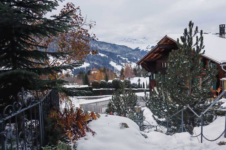 Chalet für 8 Personen, mit Balkon und Garten in Saanen