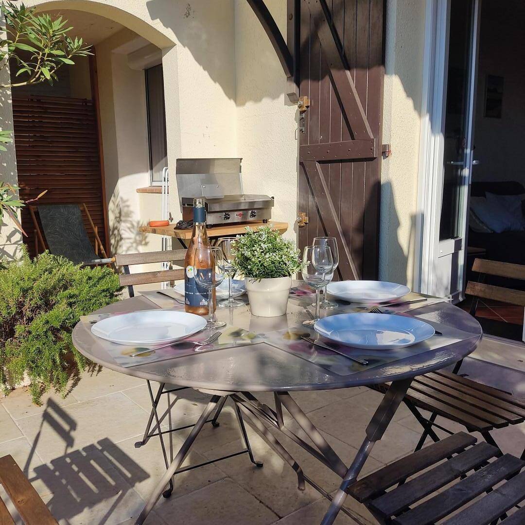 Gîte für 2 Personen mit Terrasse in Saint-Georges-d'Orques, Mittelmeerküste (Frankreich)