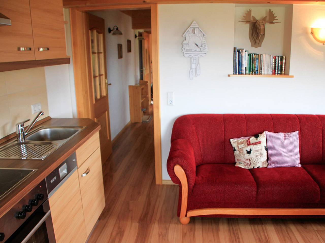 Apartamento entero, Apartamento 'Schauinsland' con vistas a la montaña, terraza privada y Wi-Fi in Suedlicher Schwarzwald, Hinterzarten