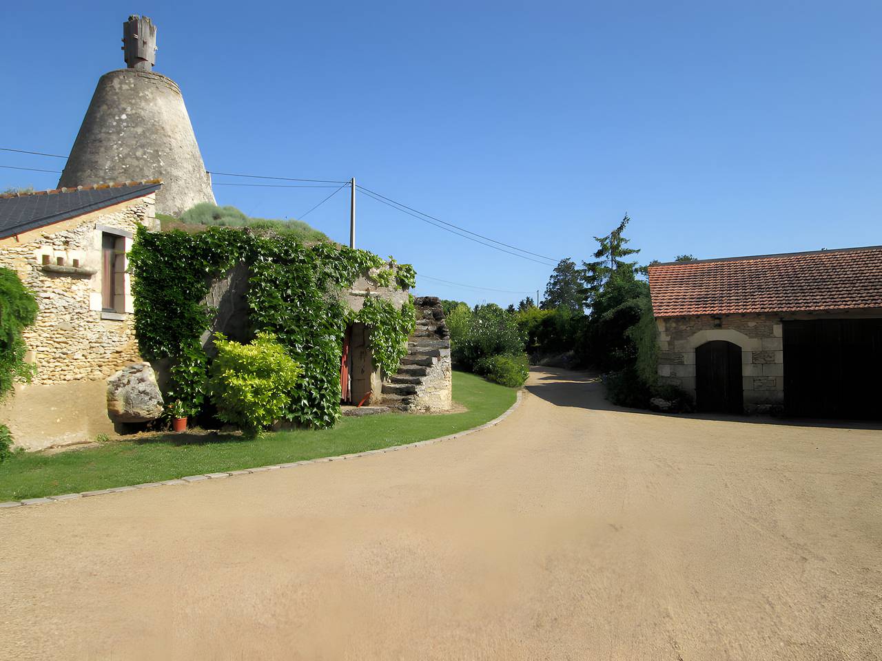Gehele studio, Onafhankelijke gîte bij Logis des Moulins in Brigné, Doué-en-Anjou