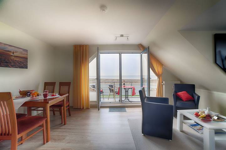 Ferienwohnung für 4 Personen, mit Meerblick und Balkon sowie Balkon/Terrasse in Duhnen - 3