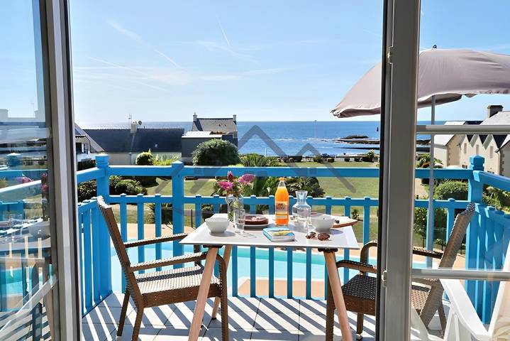Appartement de vacances pour 4 personnes, avec balcon ainsi que jardin et piscine - 1