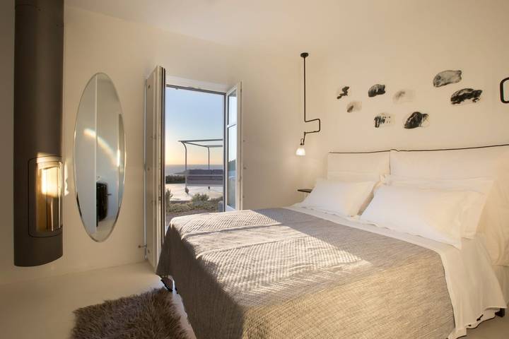 Villa para 4 pessoas, com vista para o mar e terraço em Santorini