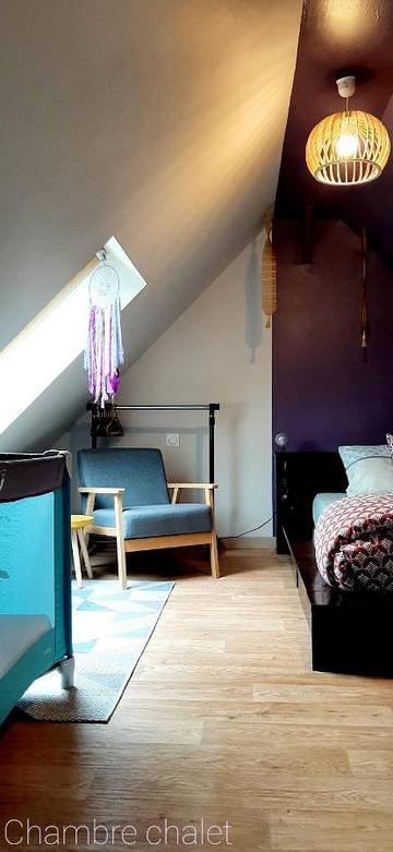 Maison de campagne pour 5 personnes, avec balcon et vue à Berrien