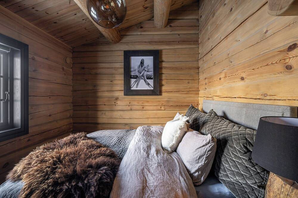 Moderne Blockhütte mit Whirlpool und Sauna in Rollag