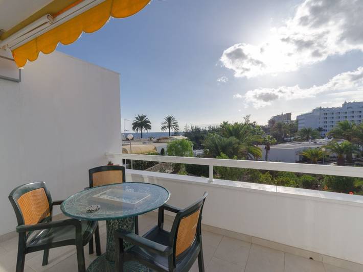Ferienwohnung für 4 Personen, mit Balkon und Terrasse sowie Garten