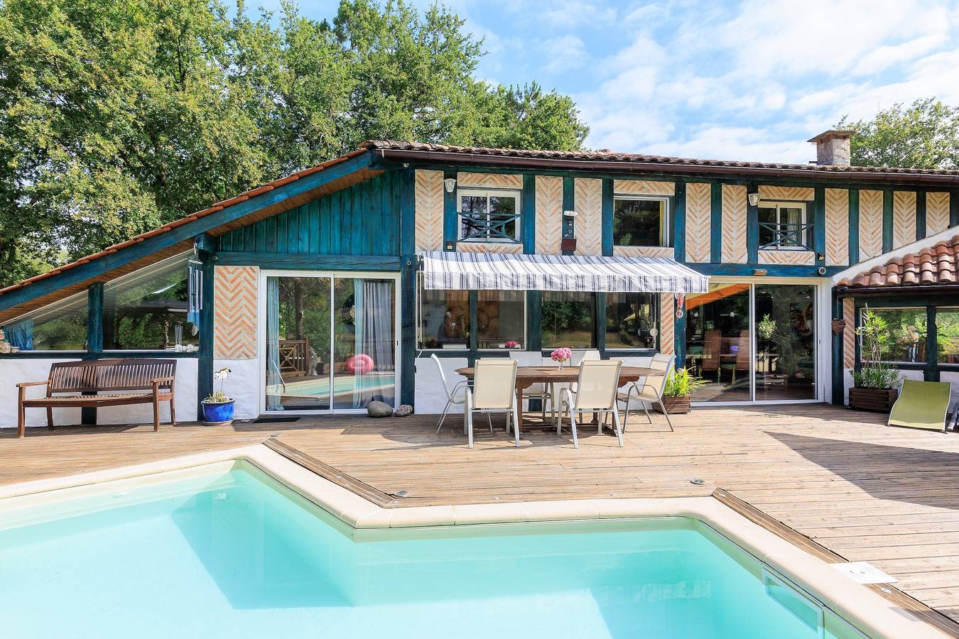 Casa de vacaciones 'Espace, Calme, Confort' con piscina privada, terraza privada y jardín privado in Saint-Michel-Escalus, Côte d’Argent