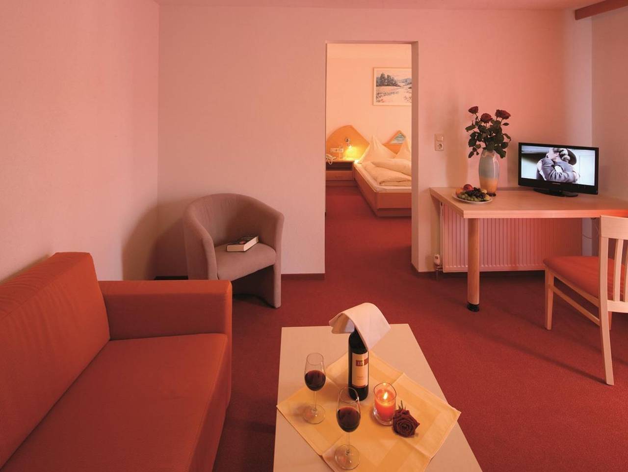 Hotel Sonnalpen - Vierbettzimmer, Dusche, Wc in Damüls, Bregenzerwald