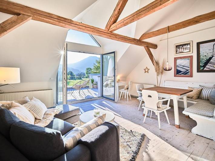 Ferienwohnung für 5 Personen, mit Terrasse und Ausblick