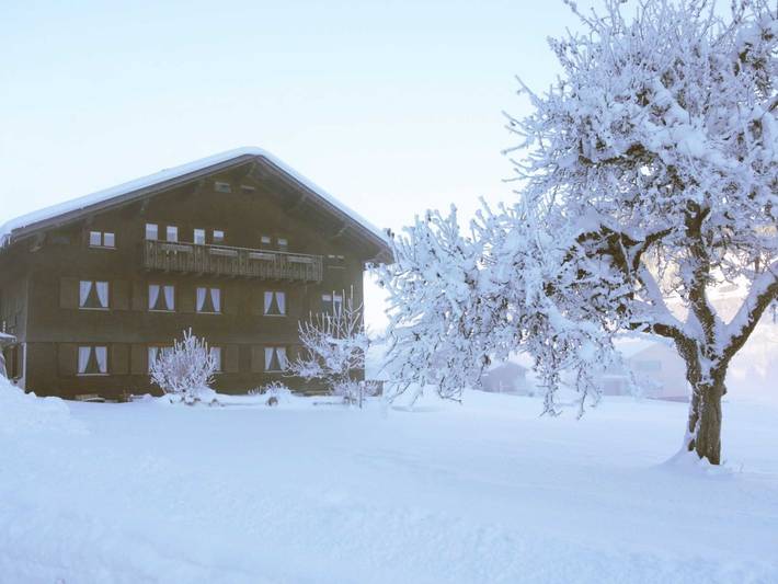 Bauernhof für 5 Personen, mit Garten und Ausblick sowie Balkon im Bregenzerwald