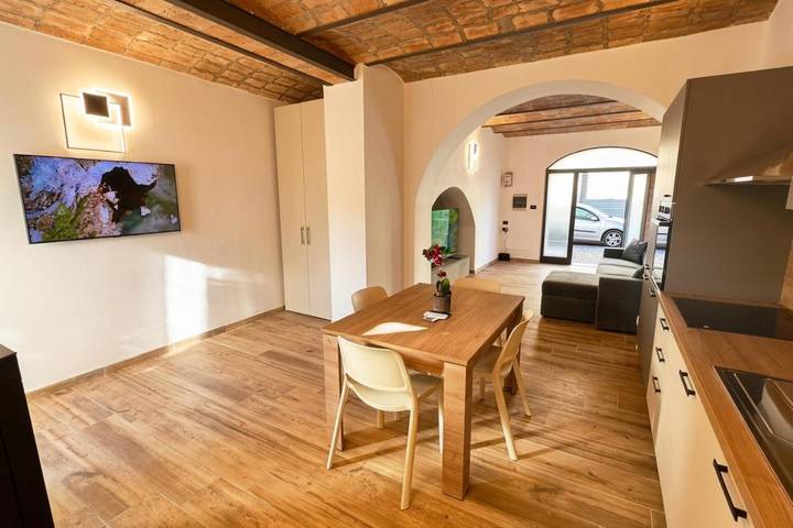 Ferienwohnung für 4 Personen, mit Garten und Ausblick, mit Haustier