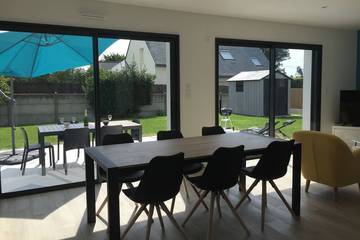 Location de vacances pour 7 personnes, avec jardin dans Plage Du Petit Rohu Saint Pierre Quiberon