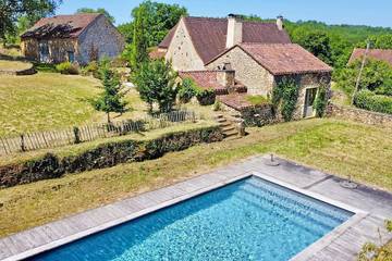 Gîte pour 6 personnes, avec jardin à Paunat