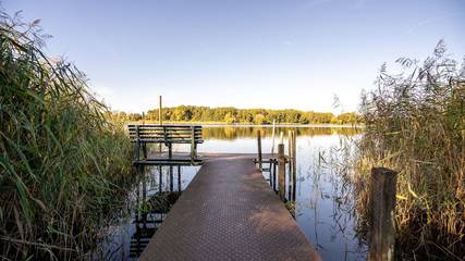 Ferienhaus für 4 Personen, mit Ausblick und Seeblick sowie Garten an der Müritz