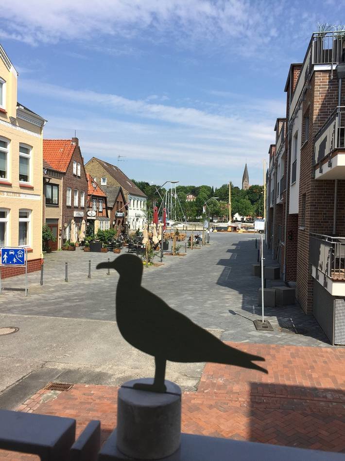 Apartamento vacacional entero, Ferienwohnung "Hafenmöwe", Quartier Hafenspitze, Blickrichtung Hafen in Eckernförde, Distrito de Rendsburg-Eckernförde