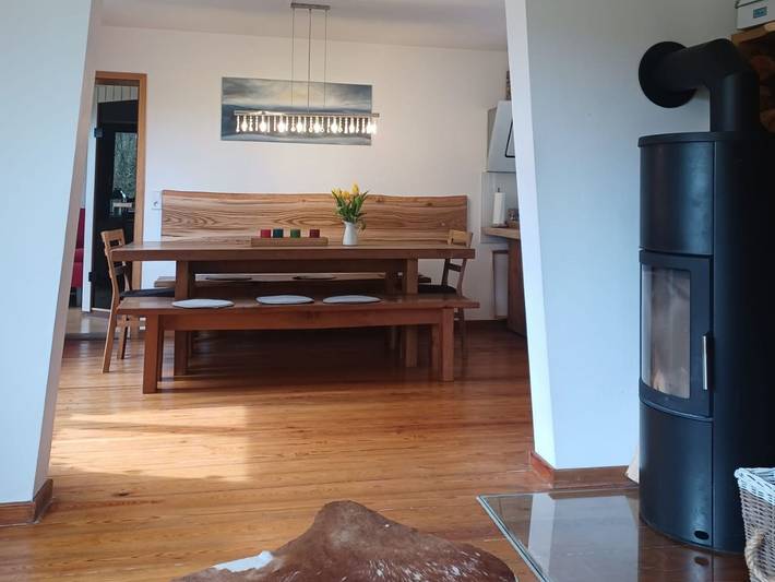 Ferienhaus für 6 Personen, mit Garten und Sauna sowie Ausblick in Steinberg