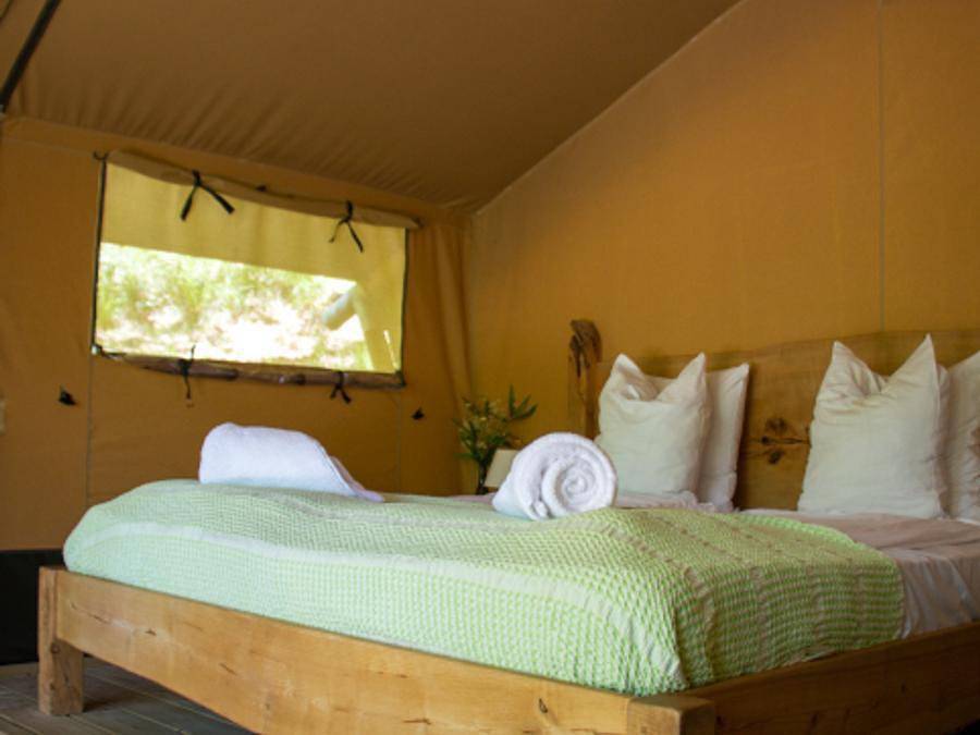 Le Camp - Safarizelt 4 personen - Bamburi - 16 m² + Terrasse 12 m² in Varen, Tarn-et-Garonne
