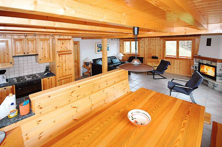 Gîte pour 7 personnes, avec balcon ainsi que sauna et vue à Hérémence - 3