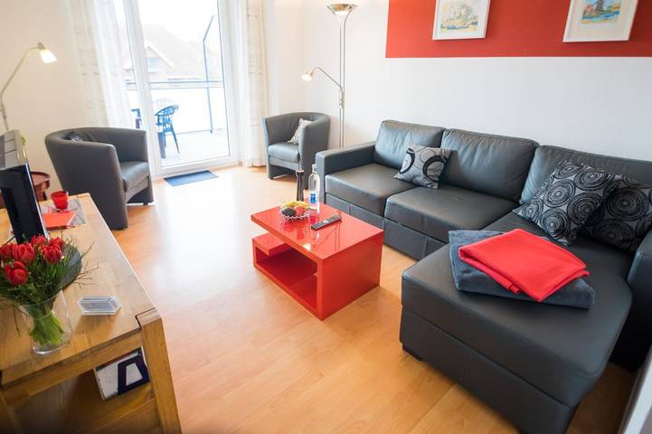 Ferienwohnung für 4 Personen, mit Balkon, mit Haustier in Lemkenhafen - 2