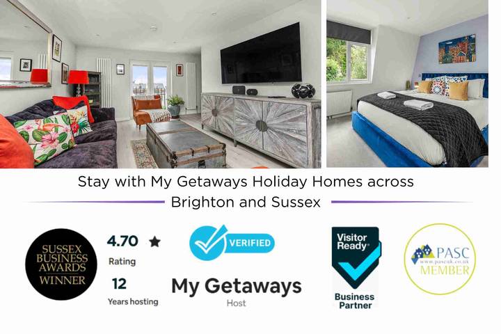 Location de vacances pour 8 personnes, avec jardin à Brighton - 3