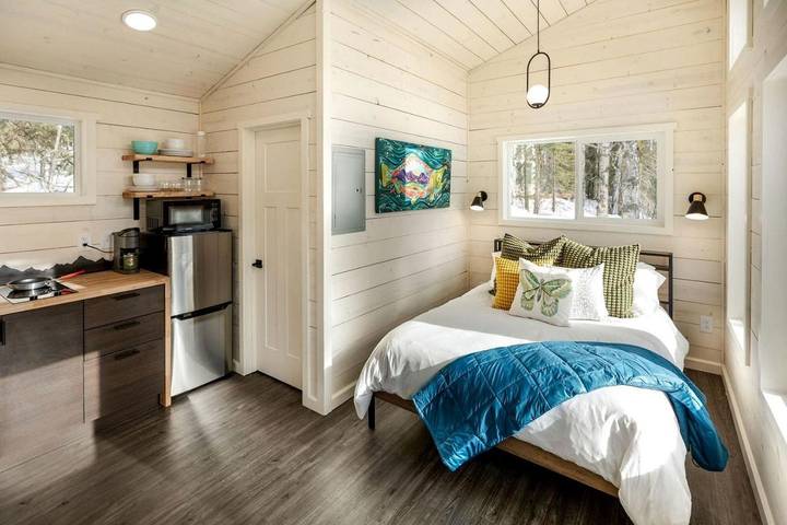 Cabaña para 2 personas, con terraza y jardín, Se admiten mascotas en Alaska