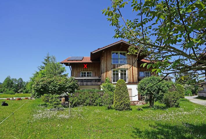 Ferienwohnung für 8 Personen, mit Balkon und Terrasse sowie Garten