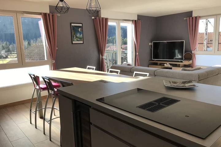 Gîte pour 6 personnes, avec balcon à Xonrupt-Longemer