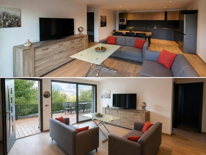Appartement de vacances pour 6 personnes, avec Terrasse et Vue