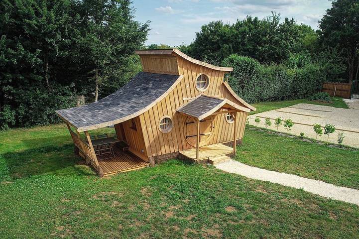 Blockhütte für 4 Personen, mit Whirlpool und Garten - 1