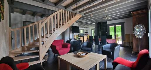 Gîte pour 12 personnes, avec jardin ainsi que bassin pour enfant et vue, animaux acceptés à Le Thillot
