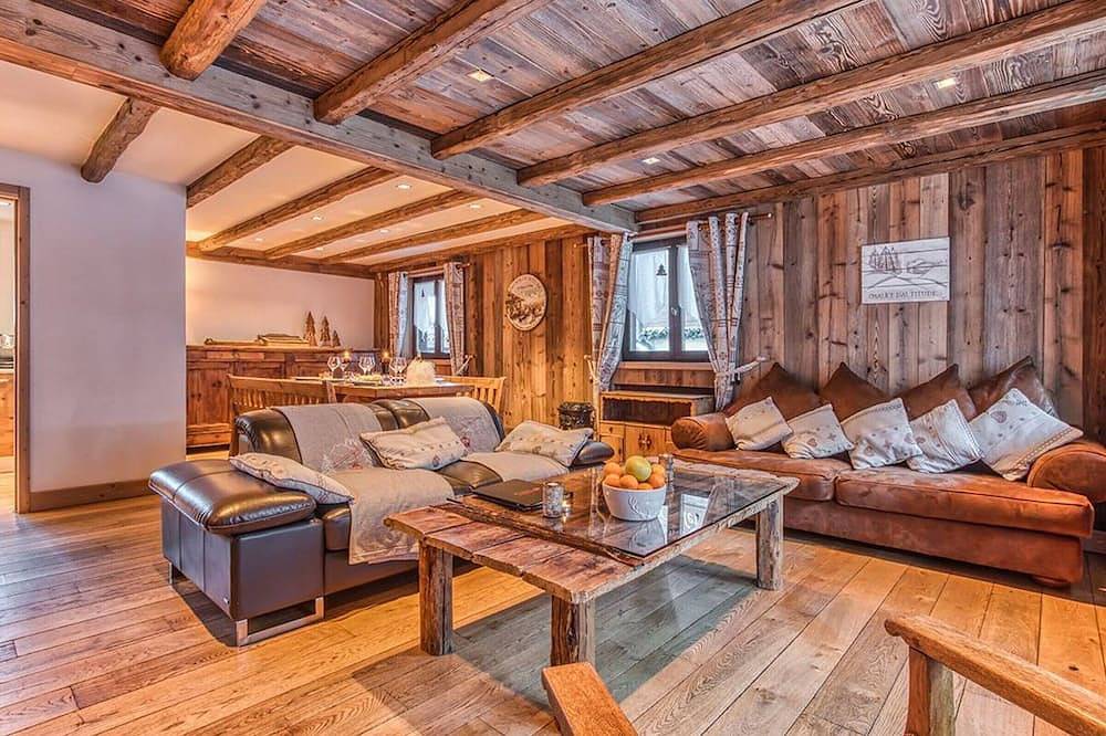 Ganze Wohnung, 112m² stilvolle Wohnung im Herzen von Courchevel, in Pistennähe, für 6 Personen in Courchevel 1850, Saint-Bon-Tarentaise