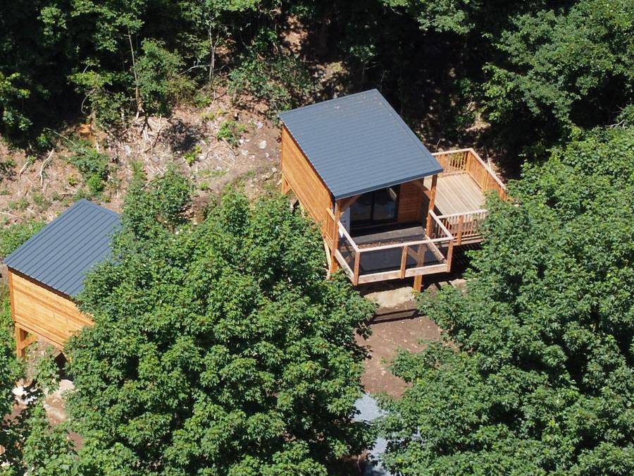 Camping Le Hameau de l'Ourthe - Unterkunft 2 personen - Baumhaus 2 Personen in Houffalize, Bastogne