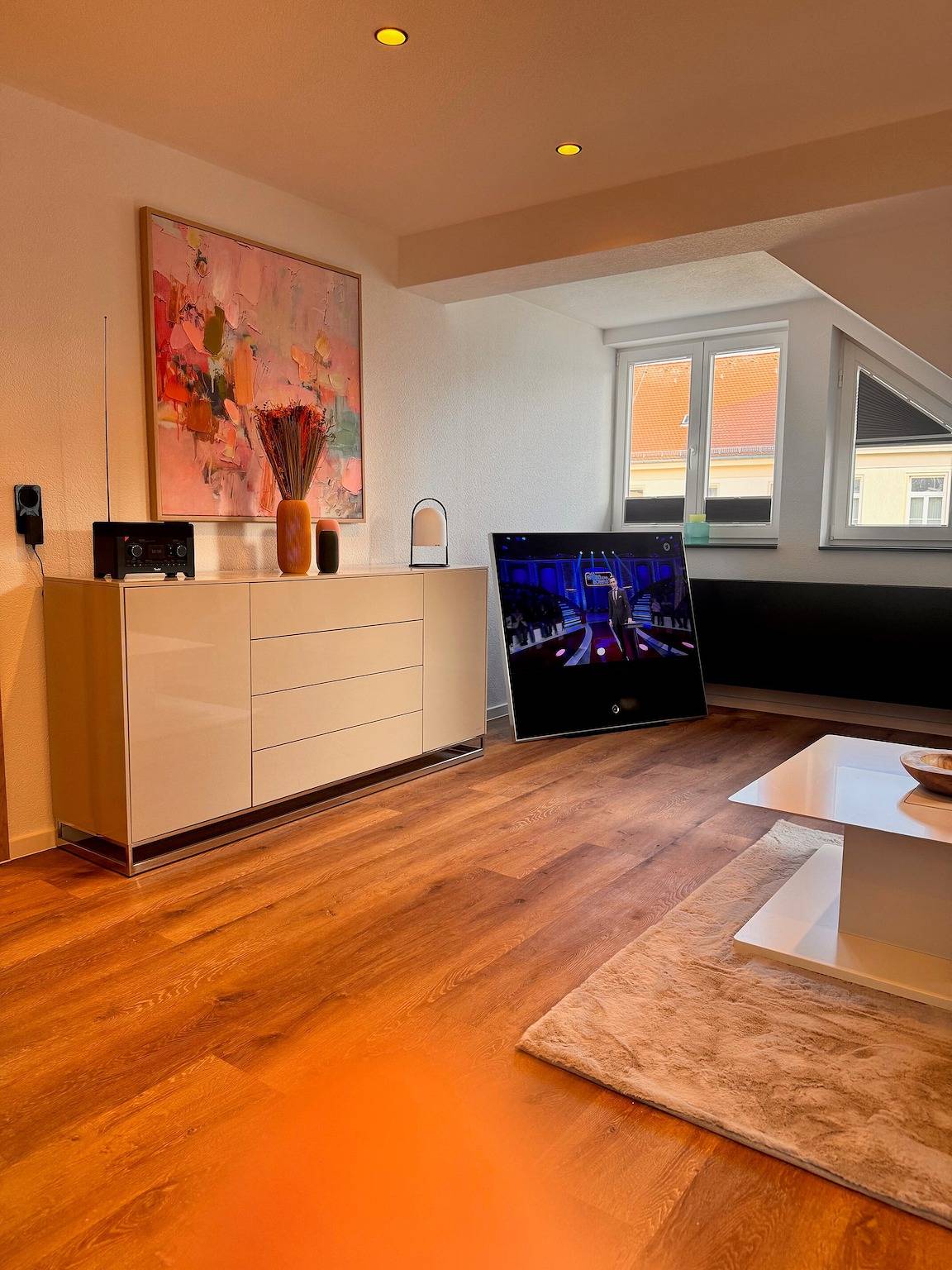 Ganze Wohnung, Apartment 'Design Dachgeschoss' mit Gemeinschaftsgarten und Wlan in Eilenburg, Sächsisches Burgen- und Heideland