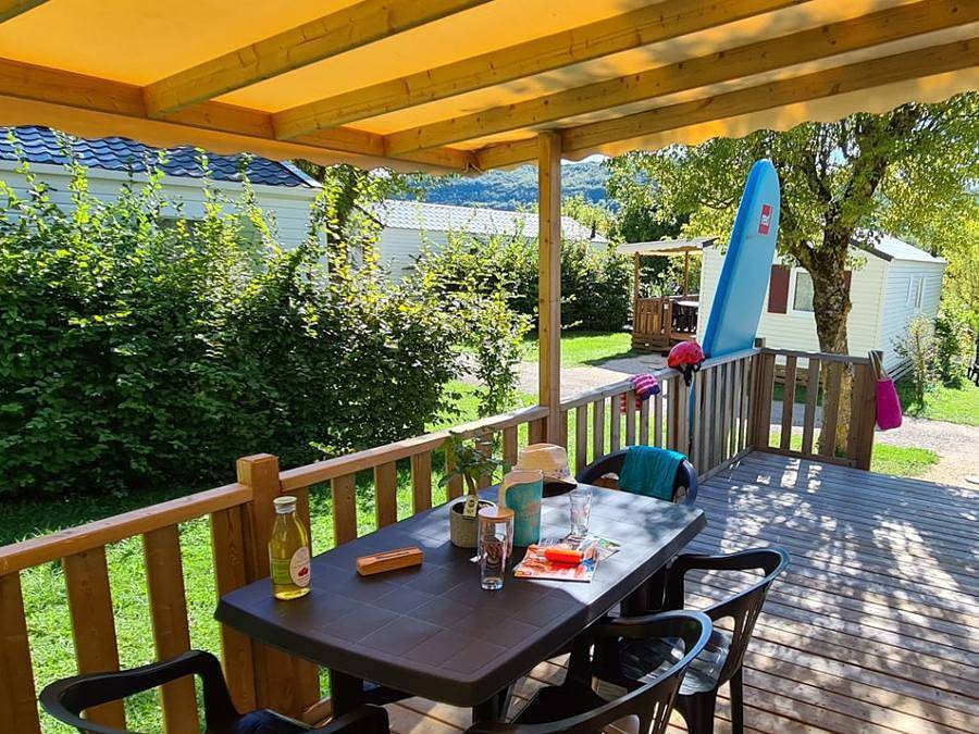 Camping Les Calquières - Mobilheim 6 personen - Twinny 3 Schlafzimmer in Sévérac-le-Château, Parc naturel régional des Grands Causses