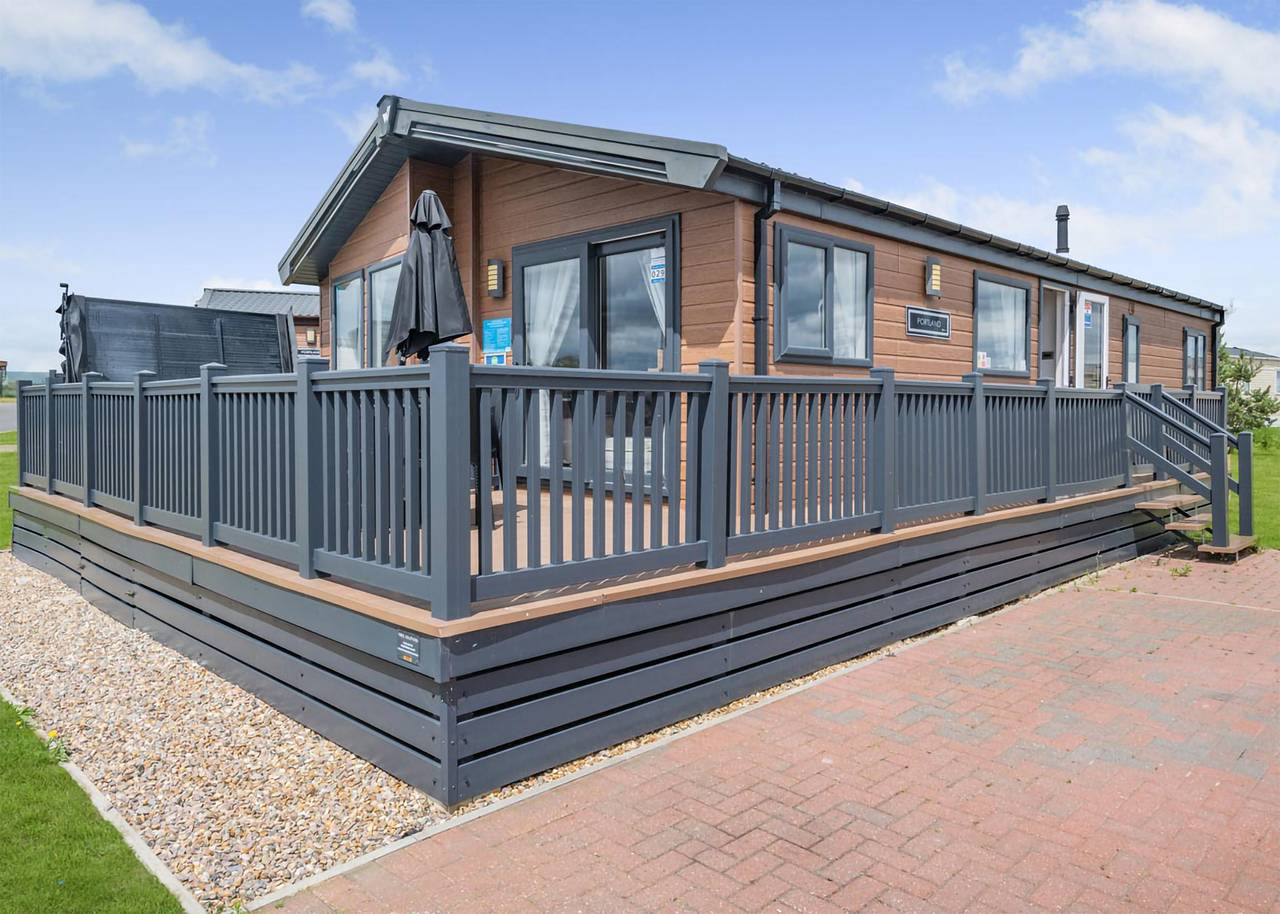 Deluxe Lodge with parking, ensuite & decking in California (Great Yarmouth), Great Yarmouth