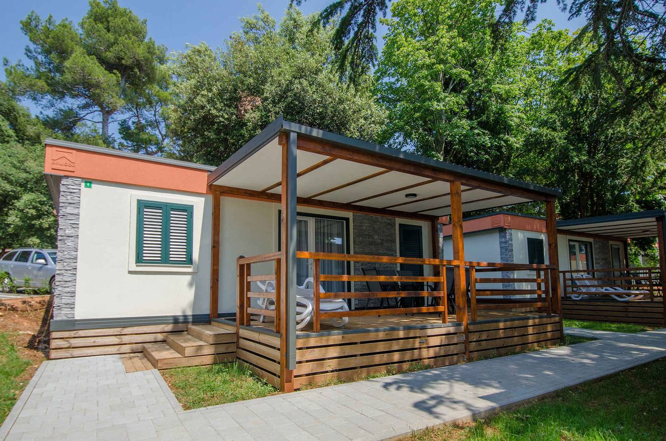 Mobilehome mit Terrasse und Klimaanlage  in Beach Centinera, Banjole
