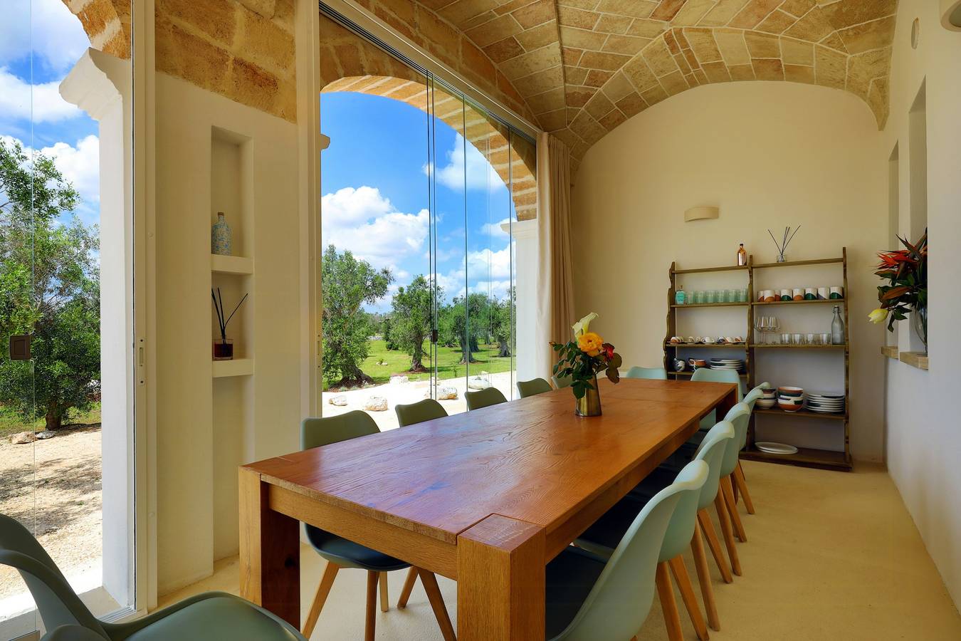 Villa mit Pool zwischen Olivenbäumen in Apulien in Diso, Lecce Provinz