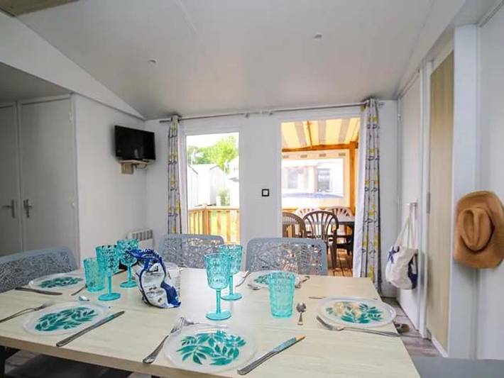 Camping Mirabel Les Mielles - Mobilheim 6 personen - 3 Zimmer in Saint-Cast-le-Guildo, Dinan und Umgebung