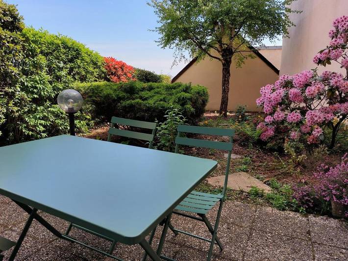 Appartement de vacances pour 4 personnes, avec Terrasse ainsi que Jardin et Vue