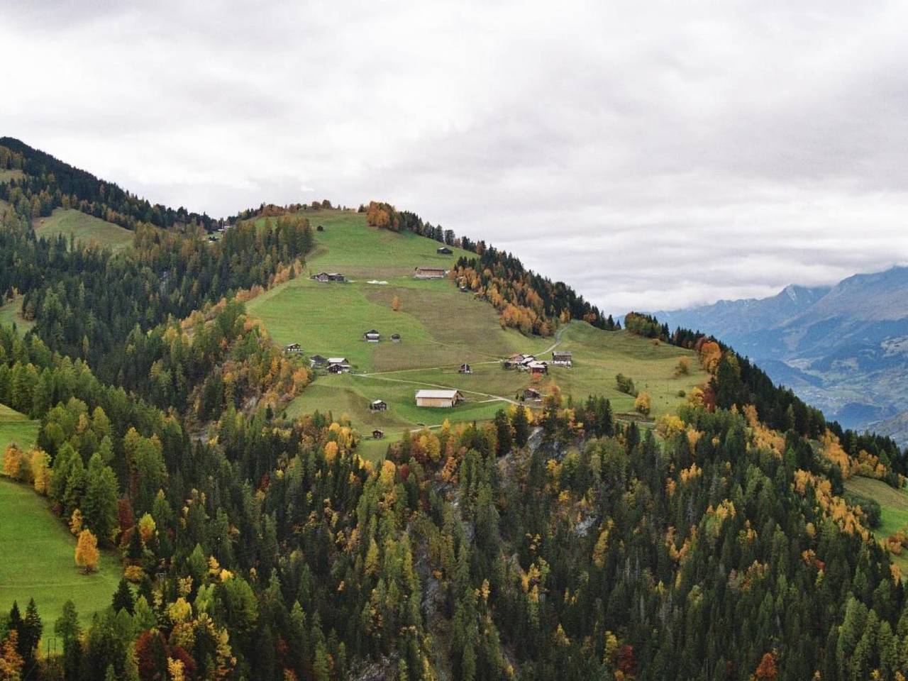 Altes Walserhaus in Safiental, Alpenarena