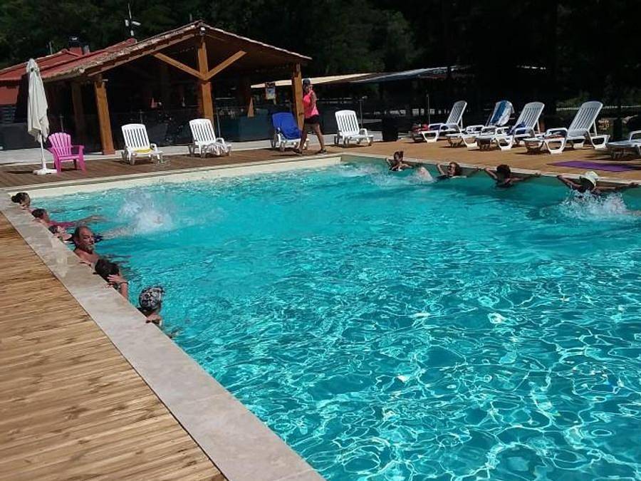 Camping La Berge Fleurie - Mobilheim 2 personen - 1 Schlafzimmer - 2 pers (Klima + Tv) in Mialet, Cevennen