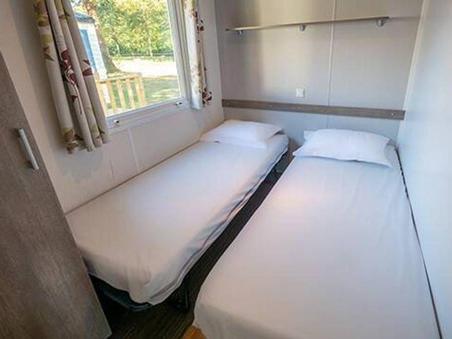Camping La Dune Blanche - Mobilheim 6 personen - Comfort | 3 Schlafz. | 6 Pers. | Erhöhte Terrasse in Camiers, Montreuil und Umgebung