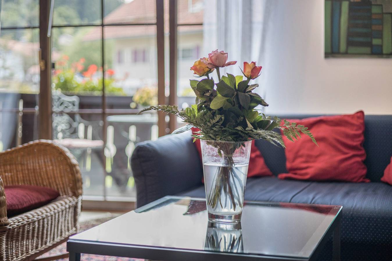 Appartement entier, Appartement de vacances "im Haus Kreuzthal" avec balcon et Wi-Fi in Isny im Allgäu, Region Bodensee-Oberschwaben