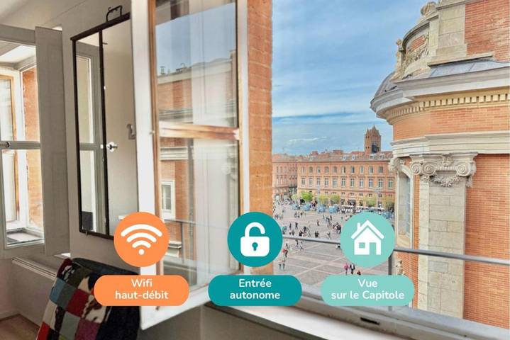 Gîte pour 2 personnes, avec vue dans Office De Tourisme De Toulouse
