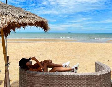 Gîte pour 3 personnes, avec vue et piscine ainsi que bassin pour enfant et jardin à Pattaya